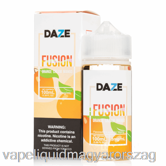 Narancskrém Mangó - 7 Daze Fusion - 100ml 6mg Vape Folyadék